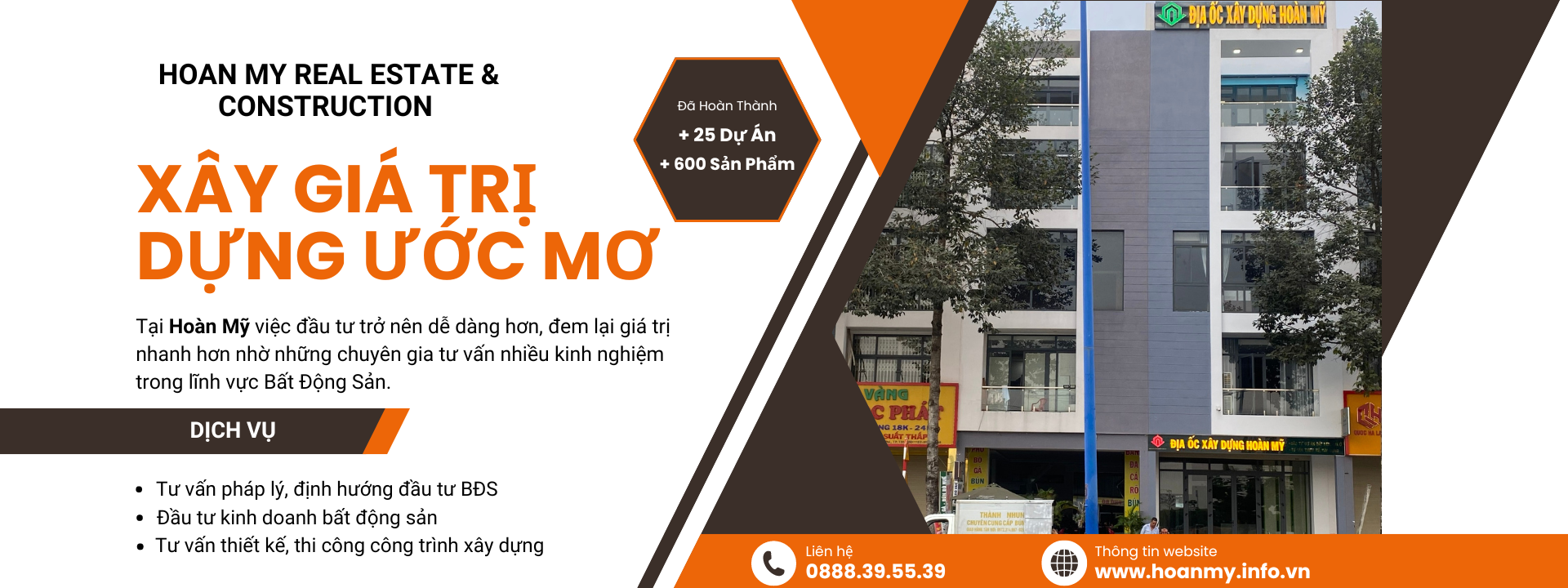 Thông tin công ty - Công Ty TNHH MTV Địa ốc Và Xây Dựng Hoàn Mỹ
